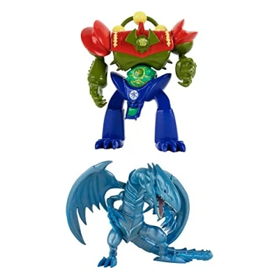 Immagine di Super Impulse 5502B Yu Gi Oh figure articolate altamente dettagliate. Il set include drago bianco dagli occhi blu da 9,5 cm e guardiano del cancello