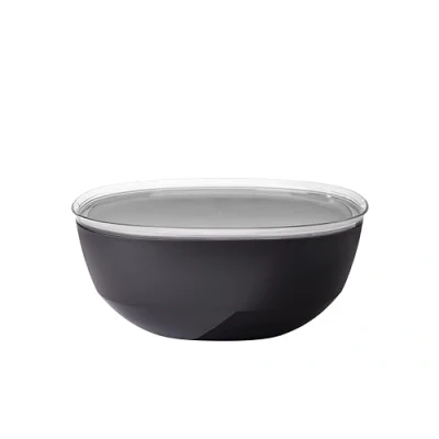 Immagine di Mepal Ciotola da Portata con Coperchio Silueta Lavabile in lavastoviglie e microonde Piatto per Insalata Piatti Tapas Stoviglie 5000 ml Nordic black