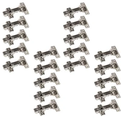 Immagine di 20 x SOTECH Cerniera per vasi T45 Arresto d&#039;angolo con smorzatore + piastra a croce Cerniere (Disponibili singolarmente e in set da 6, 10, o 30!)
