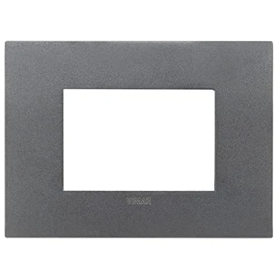 Immagine di Vimar 19953.02 Placca Arké fit 3 moduli, metallo, ardesia matt