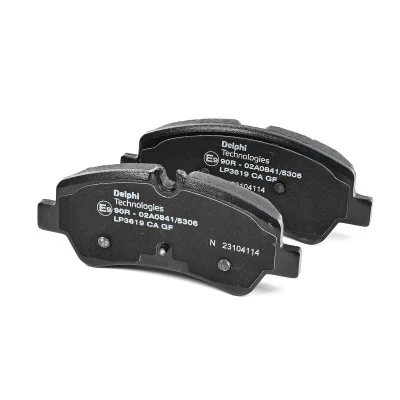 Immagine di DELPHI LP3619 Kit pastiglie freno con contatto segnalazione usura lamierino anticigolío accessori FORD: Transit V363 Bus