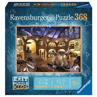 Immagine di RAVENSBURGER Im Naturkundemuseum 368 Teile prodotto include un puzzle EXIT da pezzi in formato 70 x 50 cm ragazzi dai nove anni su, istruzioni e busta di soluzione, Multicolore, 12925