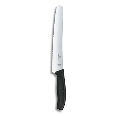 Immagine di Victorinox Swiss Classic, coltello da pane con lama seghettata in acciaio inox, confezione regalo, nero