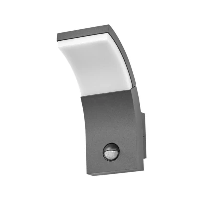 Immagine di Lucande Applique da esterni LED Timm, 20 cm, antracite, sensore