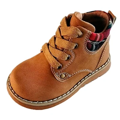 Immagine di Chicco Polacchino con zip laterale e stringhe, Bambino ragazzo, Ocra, 25, Designed in Italy