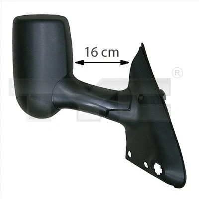 Immagine di specchio retrovisore esterno Tyc 310 0180 Sx per a regolazione manuale, convesso, Braccio lungo FORD: Transit Mk5 Van