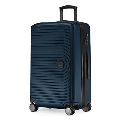 Immagine di HAUPTSTADTKOFFER Mitte Valigia Media a Guscio Rigido, TSA, 4 Ruote, Bagaglio da Stiva con Espansione di Volume 8 cm, 68 88 L, Blu Scuro