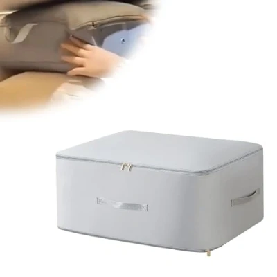 Immagine di Vordpe Organizer autocomprimibile salvaspazio ultra, ultima borsa comprimibile, custodia, adatta per vestiti, piumini, trapunte (L Grigio)