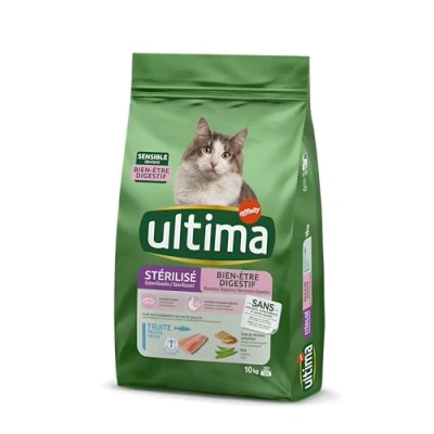 Immagine di Ultima Cat Sterilized Sensible Trota Crocchette per gatto Set %: 2 x 10 kg