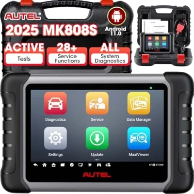 Immagine di Autel MaxiCOM MK808S: 2024 Strumento Bidirezionale come MX808, MK808, MX808S MK808BT Pro, Funzionalità MaxCOM MK900, 28+ Service, Altro Test Attivo, Tutti Sistemi OE, Codice Iniezione, Android 11