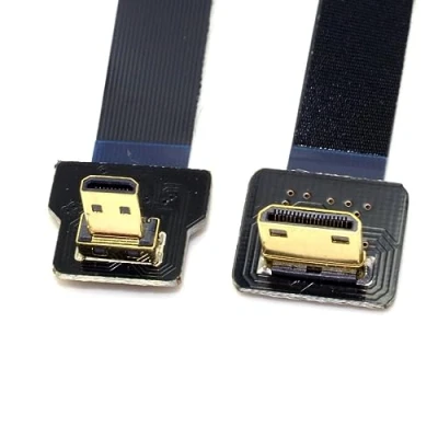 Immagine di chenyang CYFPV Micro HDMI a Mini Cavo di estensione FPC piatto 1080P 90 gradi verso il basso angolato 0.2M