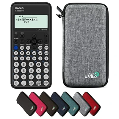 Immagine di CALCUSO Pacchetto Base grigio chiaro con Calcolatrice Casio FX 82DE CW ClassWiz (Tedesco)