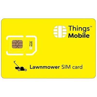 Immagine di SIM Card per TAGLIAERBA Things Mobile con copertura globale e rete multi operatore GSM/2G/3G/4G LTE, senza costi fissi, scadenza tariffe competitive, 10 di credito incluso