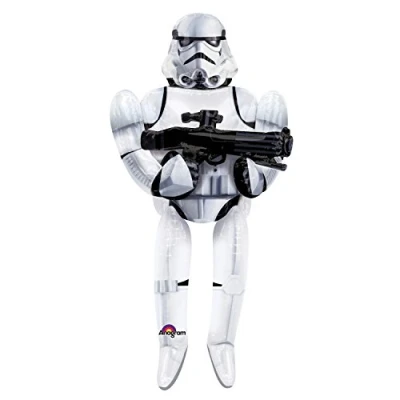 Immagine di Amscan Pallone Foil Airwalker 70&quot; 177 Cm Storm Trooper, Multicolore, 7A3040101