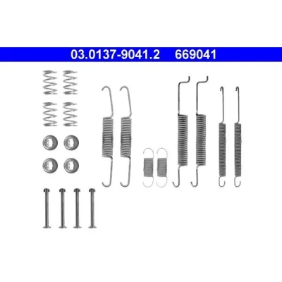 Immagine di ATE 03.0137 9041.2 Kit accessori, Ganasce freno VOLKSWAGEN: Passat B2 Variant