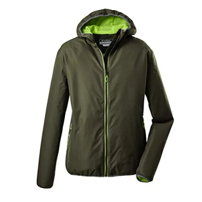 Immagine di Killtec Trin Mn Jckt A Giacca impermeabile da uomo con cappuccio, ripiegabile, Uomo, 36866 000, ruggine, S