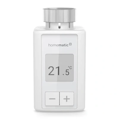 Immagine di Homematic IP Smart Home 160230A0 Termostato digitale Flex, controllo tramite app, Alexa, Google Assistant, facile installazione, risparmio energetico