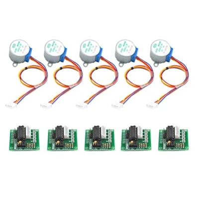 Immagine di Fasizi 28BYJ 48 ULN2003 Motore Passo 5V + Scheda Driver per Arduino 5 Pezzi
