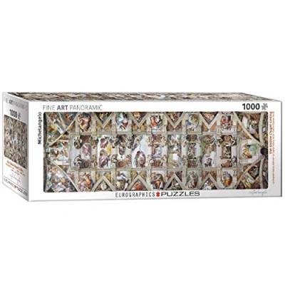 Immagine di EuroGraphics 6010 0960 Sistine Chapel by Michelangelo Puzzle (1000 Piece), Sixtus, Multicolore