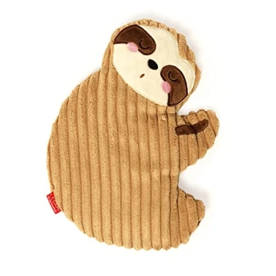 Immagine di Legami Cuscino Termico con Semi di Lino, Warm Cuddles, 26x26 cm, in Fiori Lavanda Essiccati, Poliestere e Cotone, Variante Sloth, Dona Relax