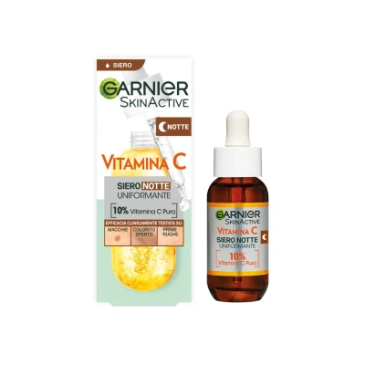 Immagine di Garnier Skinactive Siero Notte Vitamina C Uniformante 10% PURA, 30ML Siero, Taglia: 30 ml,