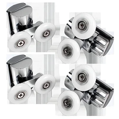 Immagine di Cokritsm Rotelle per Box Doccia 23mm,Rulli Porta 23mm, Vetro 4 8 mm, la Della Doccia, Rotelline Porte Scorrevoli Cuscinetti Rullo pezzi