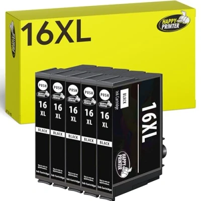 Immagine di Happy Printer 5 XL cartucce compatibile con Epson 16XL per WorkForce WF2010 WF2500 WF2510 WF2520 WF2530 WF2540 WF2630 WF2650 WF2660 WF2700 WF2750 WF2760