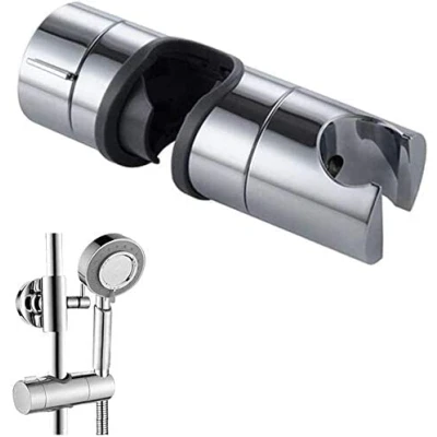 Immagine di DIMJ Staffa, Regolabile Ricambio Supporto Doccetta 18 25 mm ABS Soffione per Barra, Saliscendi con Finitura Cromata, Grigio
