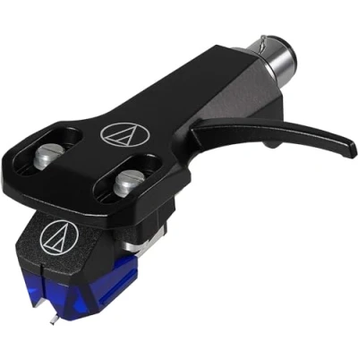 Immagine di Audio Technica AT XP3/H Headshell/DJ Cartridge Combo Kit (Black/Blue)
