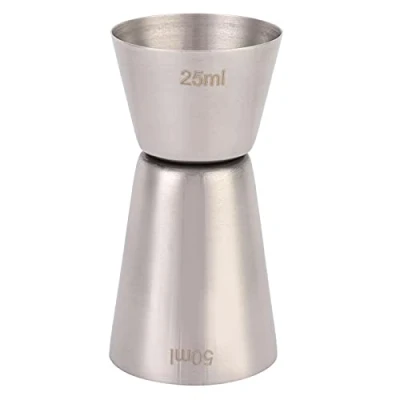 Immagine di Misurino Cocktail,Jigger Dosatore Cocktail,Misurino per Cocktail Alcolico,Jigger 25ml/50ml,Jigger da Bar in Acciaio Inossidabile Jigger Doppio, Attrezzi