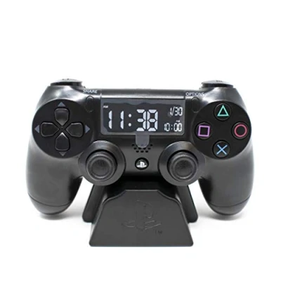 Immagine di Sveglia Controller PlayStation Display LCD, Controlla con D Pad &amp; Tasti, Regalo per Gamer