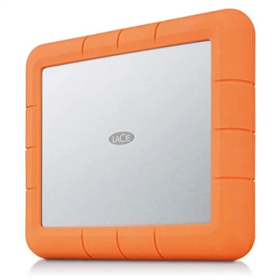 Immagine di LaCie Rugged RAID Shuttle 8 TB Hard Disk esterno da 3,5 USB 3.2 Gen 2 (USB 3.1) Argento, Arancione STHT8000800