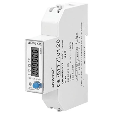 Immagine di Orno misuratore di corrente alternata digitale LCD, 1 fase del consumo energetico con certificato medio, 100 A Power Meter