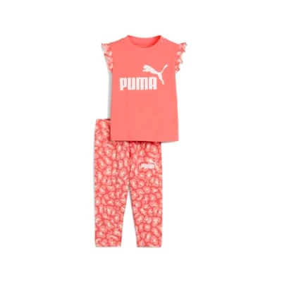 Immagine di PUMA MINICATS ESS ANIMAL Tee and Leggings Set INF, Abiti lavorati a maglia Unisex Bimbi 0 24, Peach Frost,