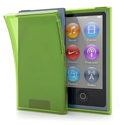 Immagine di kwmobile Custodia compatibile con Apple iPod Nano 7 in silicone TPU Back Case protezione posteriore giallo pera
