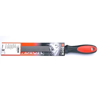 Immagine di Dick 3312203 2K Lima piatta sollevamento 3 con impugnatura Lunghezza di taglio 200 mm 1 pz.