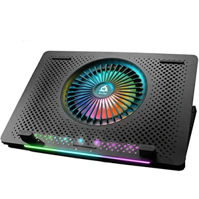 Immagine di KLIM Orb + Base di raffreddamento RGB per PC portatili da 11&quot; a 15,6&quot; Supporto laptop gaming USB Stabile Compatibile con Mac e PS4 Novità Versione