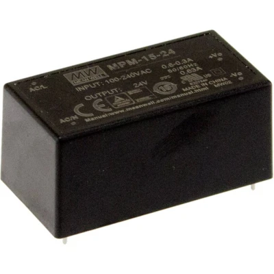 Immagine di Mean Well MPM 15 12 Alimentatore da circuito stampato AC / DC V/DC 1.25 A W