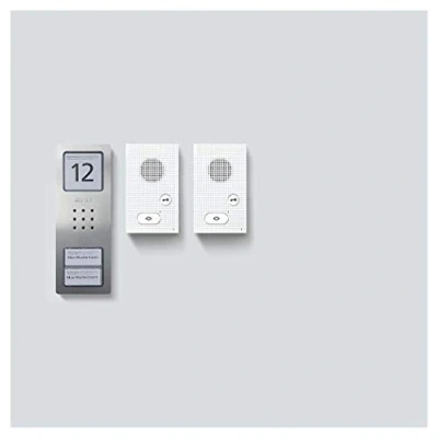 Immagine di Siedle SET CAB 850 2 E/W Citofono Cablato Campo informativo Argento, Bianco