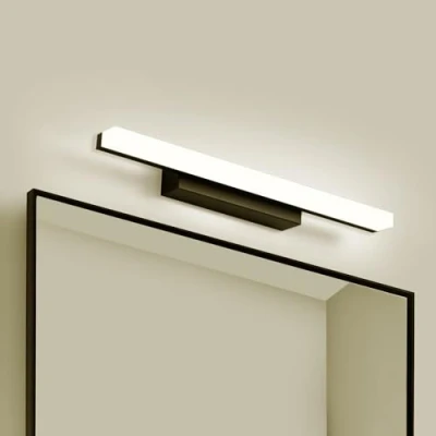 Immagine di Yafido Applique da Bagno LED Nero Lampada Specchio Interno Moderno Luce per Trucco 9W Bianco Neutro 4000K 800LM 40CM Non dimmerabile