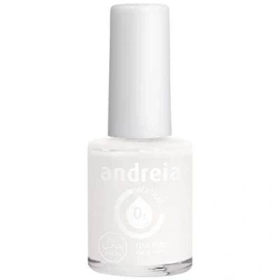 Immagine di Andreia Vernis Halal Smalto Vegan, Permeabile e Traspirante conforme ai requisiti Alta Qualità Colore B20 Perla Bianca Sfumature di Chiaro 10,5 ml