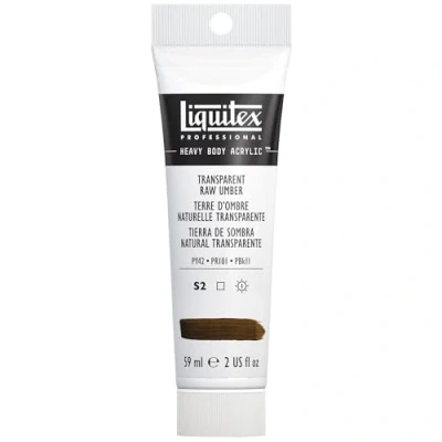 Immagine di Liquitex 1045333 Heavy Body Colore Acrilico Professionale Denso, ad Alta Viscosità, Marrone (Umbra Naturale Trasparente), 59 ml