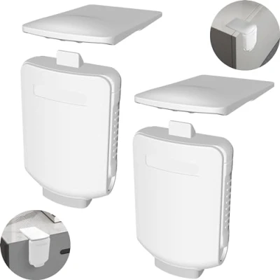 Immagine di sicurezza per bambini cassetti, 2 pezzi, da incollare, in bianco, ante a filo con il telaio nella parte superiore, cassettiere e protezione cassetti