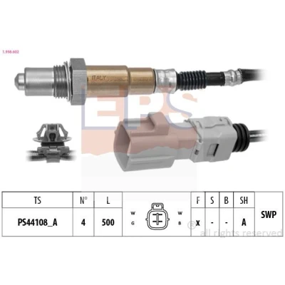 Immagine di EPS 1.998.602 Sonda lambda con materiale di fissaggio riscaldato, planare, Filettatura prelubrificata 4