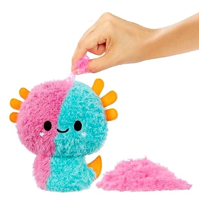 Immagine di Fluffie Stuffiez peluche da collezione piccolo AXOLOTL Sorpresa con gioco fidget ASMR e pelliccia sfilare, ultra morbido Età 4+