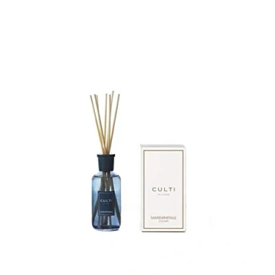 Immagine di Culti Diffusore Bastoncini Blu Stile da 250 ml Milano Fragranza Mareminerale, accordo Marino e Musk Minerale Durata 3 Mesi Metratura 10 a 20 mq