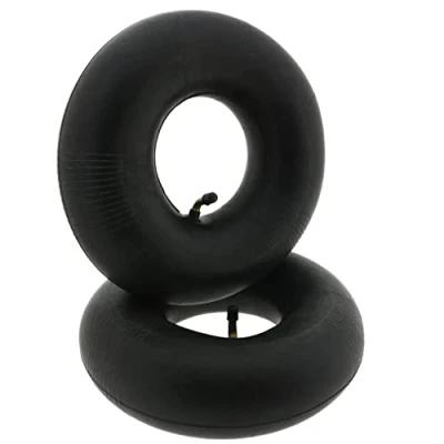 Immagine di 2 tubi di ricambio per ruota carriola 3.00 4/260 x 85 mm, pneumatica con valvola auto TR87, ad angolo, carro impilabile, carrello, carrello