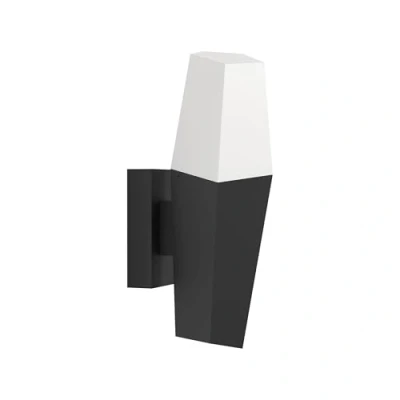 Immagine di EGLO Farindola lampada da parete per esterni, applique, muro, illuminazione esterna parete, in metallo nero, con attacco E27, IP44