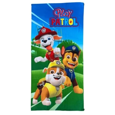 Immagine di CARTOON Telo mare Paw Patrol asciugamano in microfibra di poliestere per bambini 245 gsm dimensione 70 x 140 cm spiaggia piscina