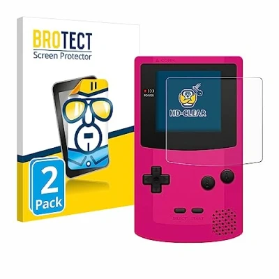 Immagine di brotect Pellicola Protettiva per Nintendo Gameboy Color Protezione Schermo (2 Pezzi) [Trasparente, Anti Impronte]